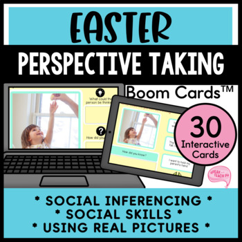 Preview of Easter Social Inferencing and Perspective Taking No Prep Speech Boom Cards™