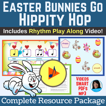 Preview of Easter Egg Hunt Song & Activities: Music Opposites Smooth & Choppy: Articulation