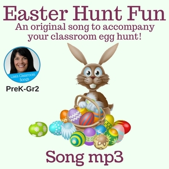 Preview of Easter Song and Game | Easter Egg Hunt Activity | Original Song mp3 Only