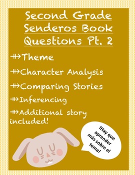 Preview of Spanish Reading Questions (Senderos textbook- theme part 2)