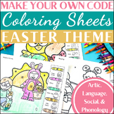 Easter Speech Therapy Coloring Pages for Spring Create-You