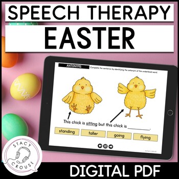 Preview of Easter Speech Therapy Activities Articulation & Language Digital PDF