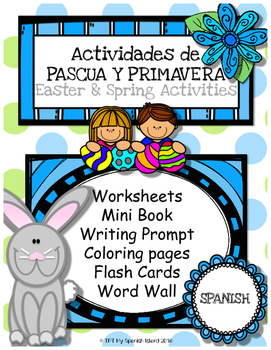 Preview of Easter & Spring Activities, Actividades de primavera y pascua