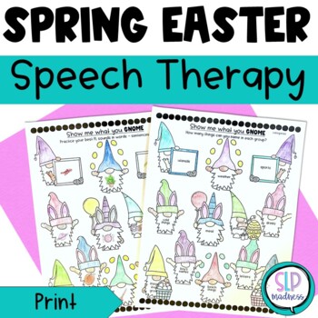 Preview of Easter Spring Speech and Language Therapy Group Activities for March & April