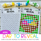 Easter / Spring Bingo Dauber Activities - Color Words Acti
