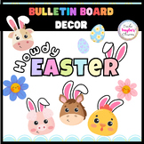 Easter Spring Bulletin Board Decor Kit - Easter Bunny Deco