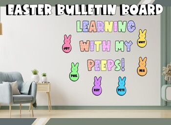 Preview of Easter/Spring Bulletin Board - Peeps Theme