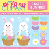 Easter Spring Bunnies Clip Art (Digital Use Ok!)