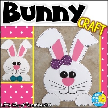 Preview of Easter or Spring Bunny Rabbit Craft
