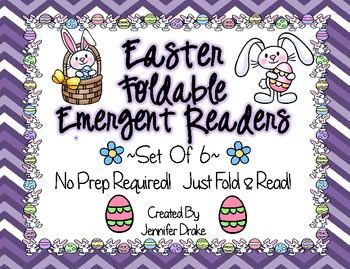 Preview of Easter (Spring) Foldable Emergent Readers ~Set of 6~