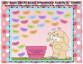 Easter Spring Jelly Bean SMART Board Attendance Activity w/ SOUND