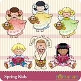 Easter Spring Kids Graphics Clipart