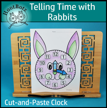 Preview of Clock Craft Activity | Rabbit | Spring | Clock Practice Pages