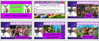 Preview of Easter (Spring) Movie Guess PowerPoint Questions