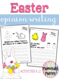 Easter Spring Opinion Writing Center Activity Kinder 1st 2