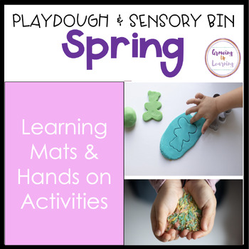 Preview of Easter Spring Playdough Mats Activities and Sensory Bins