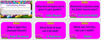 Preview of Easter (Spring) - Riddles PowerPoint Activity