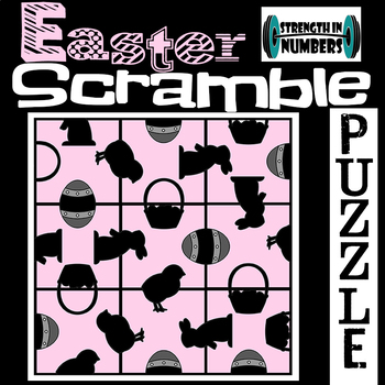 Preview of Easter Spring  3x3 SCRAMBLE Logic Puzzle Brain Teaser