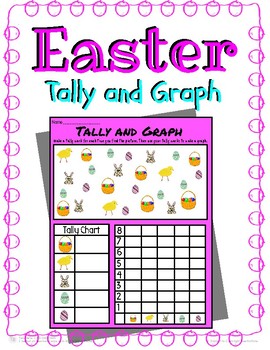 Preview of Easter & Spring Tally and Graph