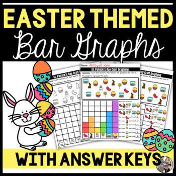 Preview of Easter & Spring Themed Bar Graph Activities, Centers, or Worksheets