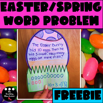 Preview of Easter Spring Word Problem Craft