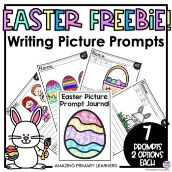 Preview of Easter Spring Writing Activities with Picture Prompts Journal FREEBIE