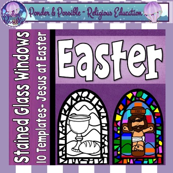 Preview of Easter Stained Glass Windows {Bible Religious Theme}