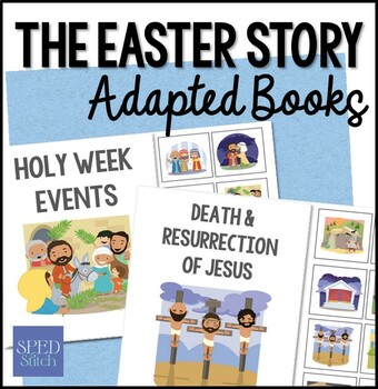 Preview of Easter Story Adapted Interactive Book from Special Needs Bible Ministries 