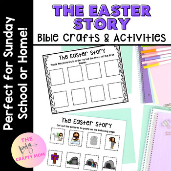 Preview of Easter Story Bible Lesson: Crafts and Activities for Sunday School, Christian