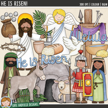 Preview of Easter Story Clip Art: He Is Risen! (Kate Hadfield Designs)