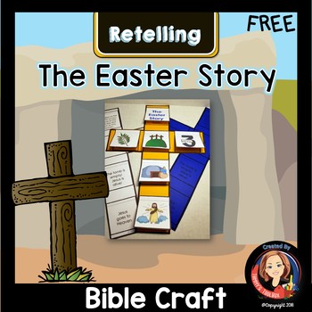 Preview of Easter Story Craft Interactive Notebook Activity