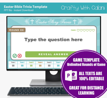 Easter Story Interactive Trivia Powerpoint Game Template By Crafty With Calani