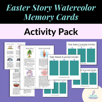 Preview of Easter Story Memory Card Activity Pack
