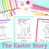 Easter Story Printable Pack handwriting and coloring works