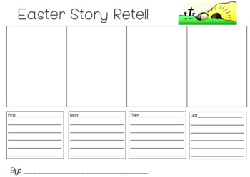 Preview of Easter Story Retell