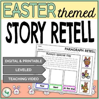 Preview of Easter Story Retell Sequencing Easter Sequencing Short Story Retell Speech