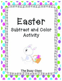 Easter Subtract and Color Activity