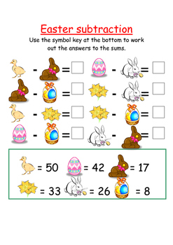 Easter Subtraction by Patricia's Pedagogy | TPT