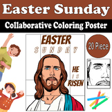 Easter Sunday Collaborative Coloring Poster | Jesus Christ