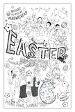 Easter Sunday Coloring Printable: Wear Your Sunday Best