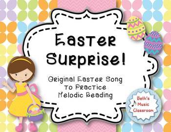 Preview of Easter Surprise! Original Song BUNDLE, 4 Levels of Melodic Practice, Orff Accomp