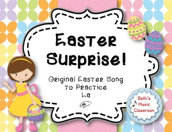 Preview of Easter Surprise! Original Song to Practice La and Orff Accompaniment