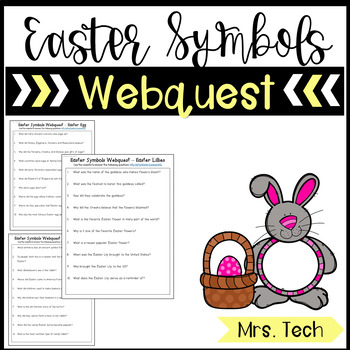 Preview of Easter Symbols Webquest