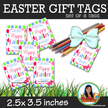 Preview of Easter Tags Easter Gift Favor Tags Set of 8