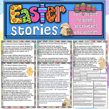 Preview of Easter Tales with valuable life lessons  + Activites for primary Sts