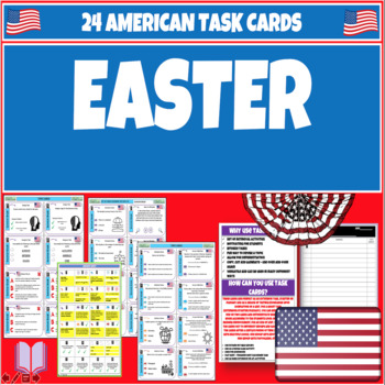 Preview of Easter Task Cards - Holy Week Easter fun for Teens