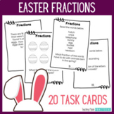 Easter Fraction Review - 20 Task Cards for A Fun Easter Ma