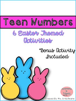 Preview of Easter Teen Number Activities