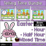 Easter Telling Time Boom Card Bundle - Time to Hour, Half 