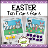 Easter Ten Frame Game  (Pre-K + K Math)